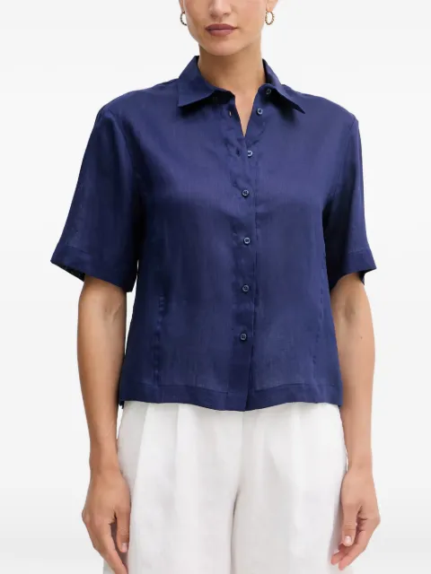 Sisley short-sleeve shirt Blue 51G1LQ08U