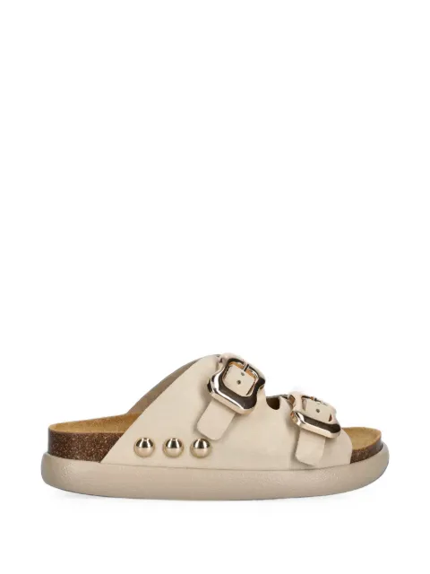 Scholl Flora studded flat sandals White F008121171