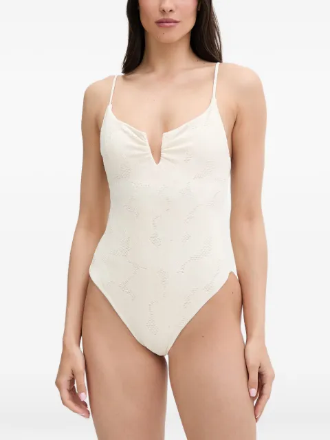 Rip Curl Oasis floral-lace swimsuit White 0VTWSW