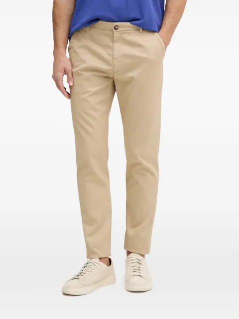 Trussardi logo-embroidered chinos trousers Neutrals P705M500124N012