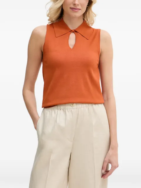 Sisley keyhole-detail sleeveless top Orange 1XQPL300I