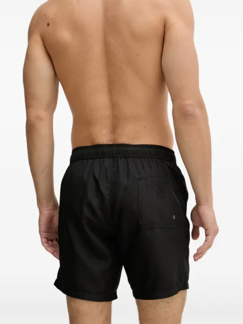 Trussardi logo-print drawstring swim shorts Black TRU26MBM01
