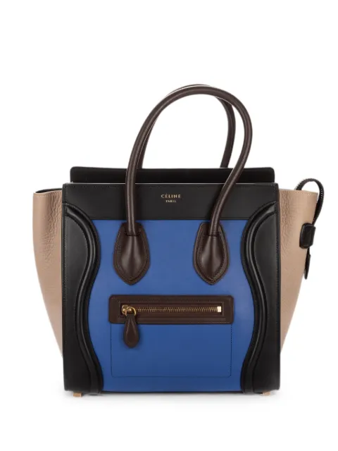 Celine Pre-Owned micro Luggage tote bag Blue FAT1145FCU1165