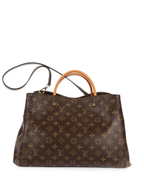 Louis Vuitton Pre-Owned MM Montaigne Monogram tote bag Brown TR1125