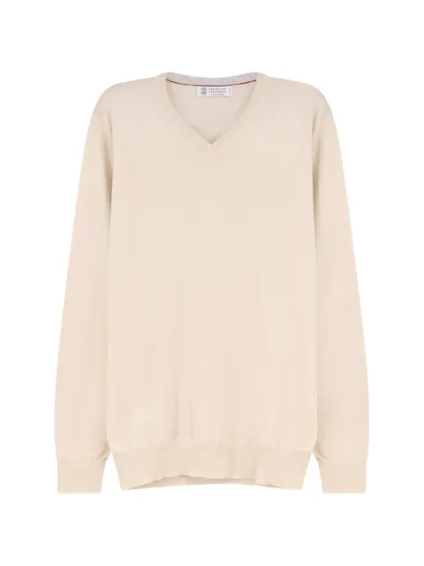 Brunello Cucinelli V-neck sweater Neutrals M2200162CEP23