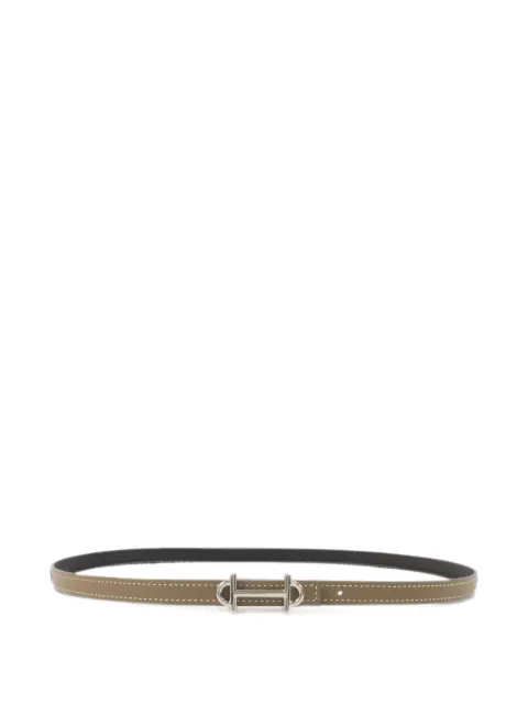 Hermès Pre-Owned 2021 Gamma leather belt Neutrals Z1889