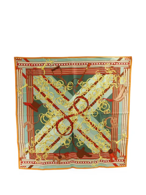 Hermès Pre-Owned silk scarf Green SCARF90X90CM