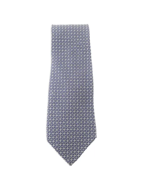Ferragamo Pre-Owned patterned tie Blue NECKTIE
