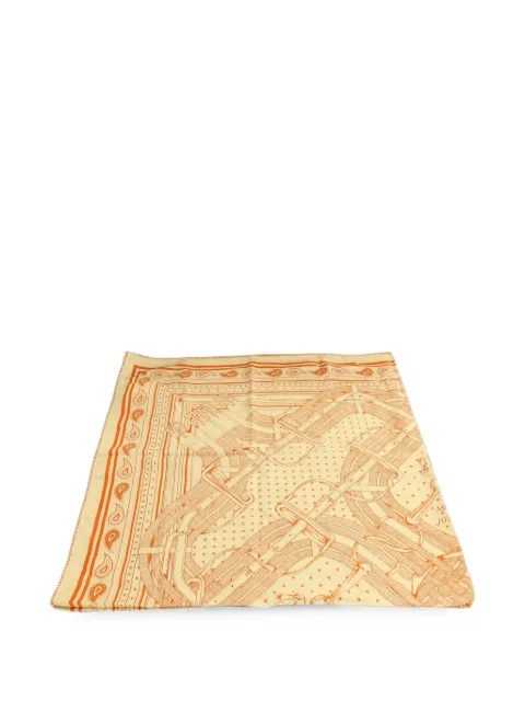 Hermès Pre-Owned Equestres shawl scarf Neutrals H244354S02