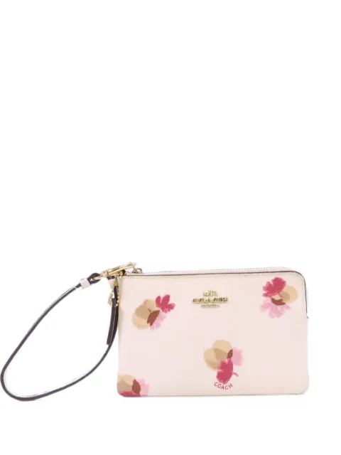 Coach Vintage floral-print leather pouch Neutrals K1777F65307