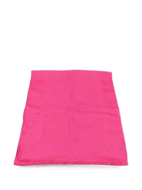 Loewe Pre-Owned fringed scarf Pink SCARF43X200CM