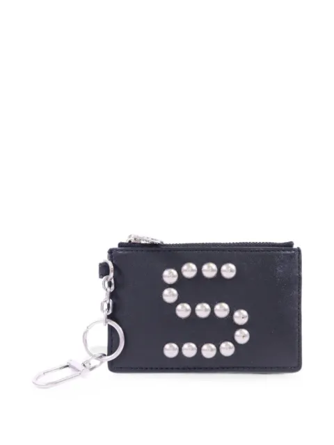 Tory Burch studded snakeskin-effect cardcase Black CARDCASE