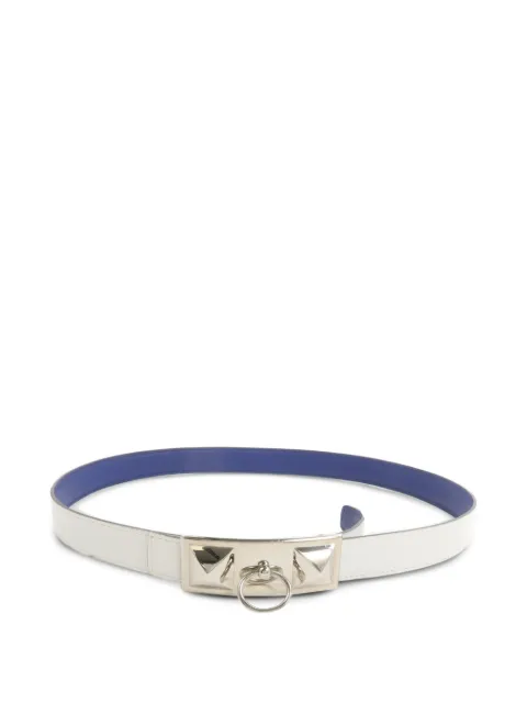 Hermès Pre-Owned 2014 Rival reversible belt White R7301
