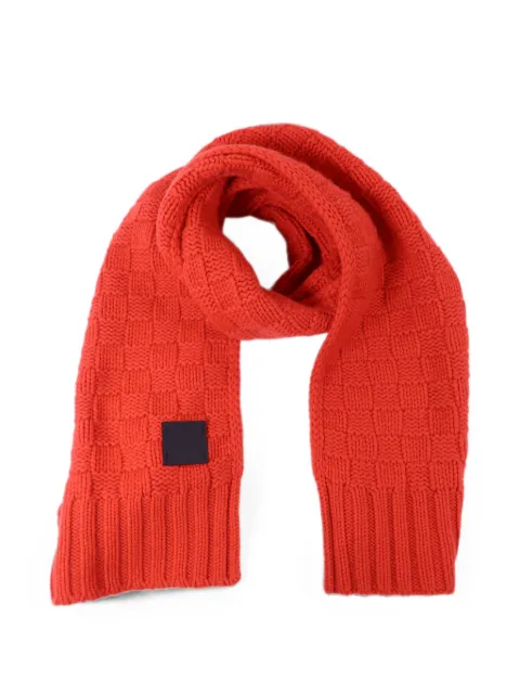 Louis Vuitton Pre-Owned knit scarf Red M74945