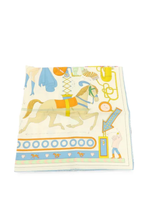 Hermès Pre-Owned graphic-print scarf Neutrals SCARF90X90