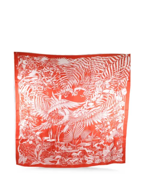 Hermès Pre-Owned Flamingo Party scarf Red SCARF