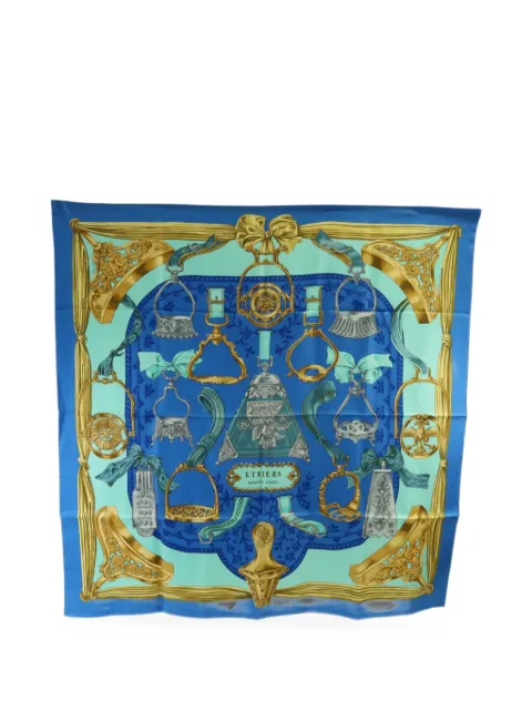 Hermès Pre-Owned Etriers scarf Blue 2180300119799