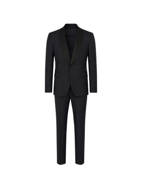 FRANZESE COLLECTION shawl-lapel single-breasted suit Blue A998502082UBL560