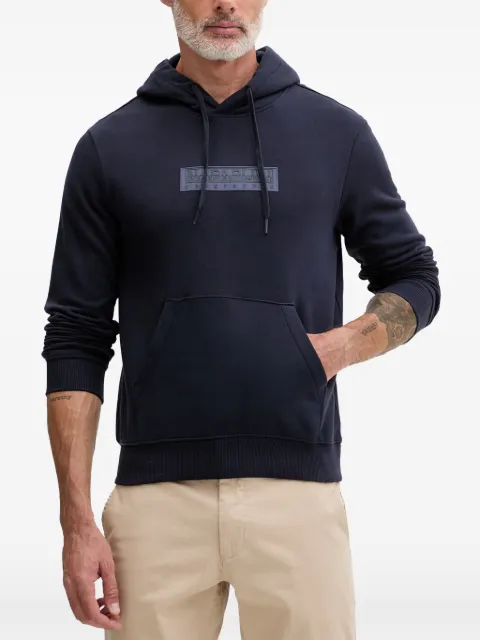 Napapijri logo-patch pouch-pocket hoodie Blue NP0A4I7V176