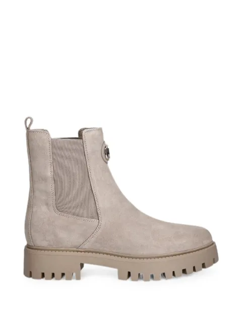 GUESS USA logo-plaque chunky-sole ankle boots Grey FLTF2DSUE10