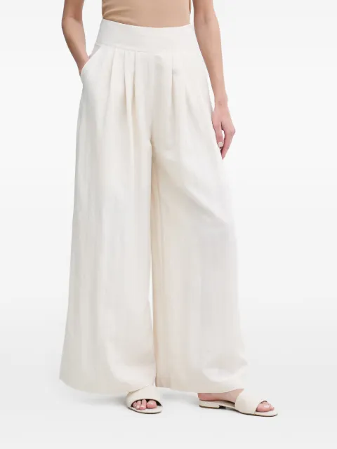 Sisley pleated palazzo pants Neutrals 4UNJLF08Z