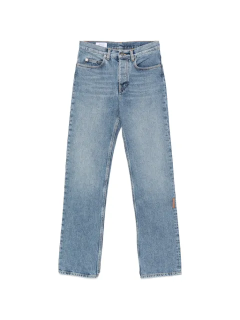Off-White logo-patch straight-leg jeans Blue 2FM01820BW423