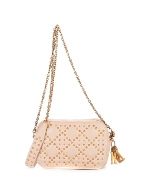 Christian Dior Pre-Owned mini Lady Dior studded shoulder bag Pink 01RU0177