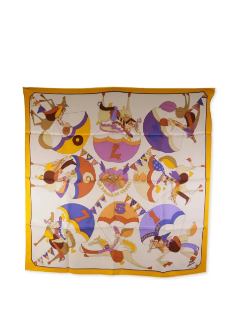 Hermès Pre-Owned Un Amour de Cheval silk scarf Neutrals CARRE65