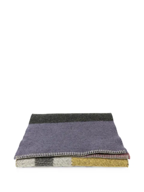 Burberry Pre-Owned patchwork-pattern wool scarf Grey SCARF200X30CM