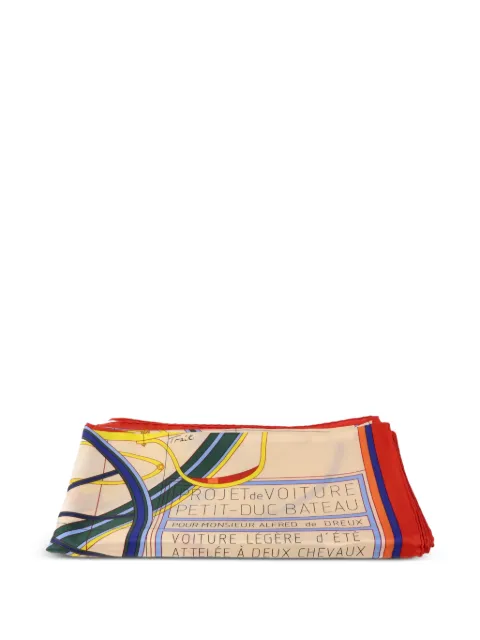 Hermès Pre-Owned Projet de Voiture scarf Neutrals MULTI