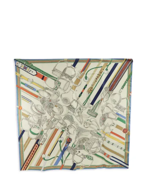 Hermès Pre-Owned Concours D'étriers scarf Neutrals SCARF90X90CM