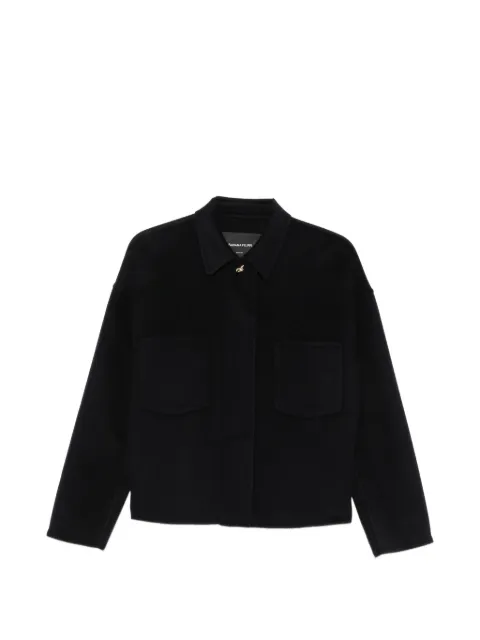 Fabiana Filippi hardware-detail drop-shoulder coat Blue CTD216F196M261