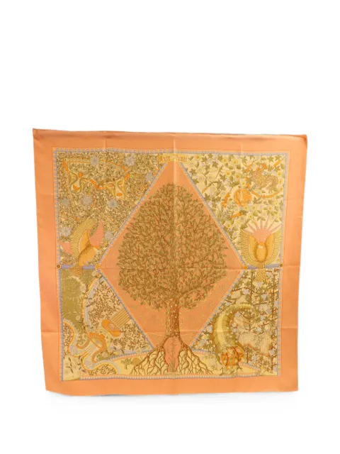 Hermès Pre-Owned Axis Mundi scarf Orange SCARF90X90