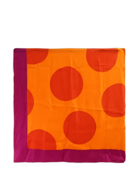Hermès Pre-Owned polka-dot scarf Orange SCAFT70X70