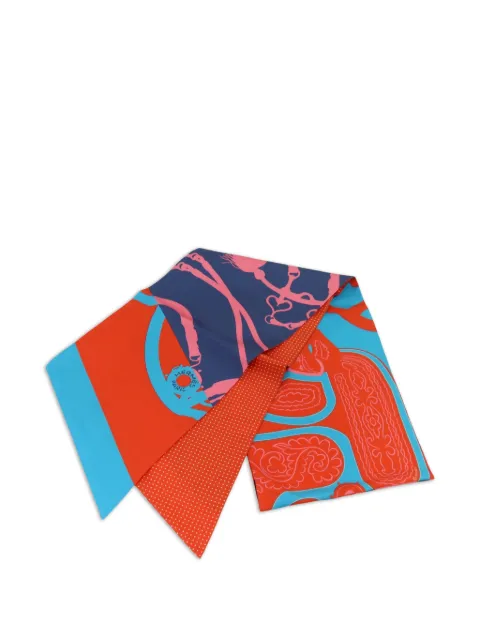Hermès Pre-Owned Max Twilly silk scarf Orange MAXTWILLY