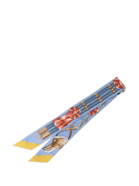 Hermès Pre-Owned Twilly jumping scarf Blue TWILLY