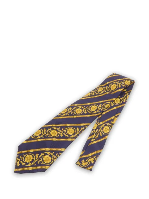 Christian Dior Pre-Owned Monsieur floral-print tie Blue MONSIEURTIEPOCKETSQUARE