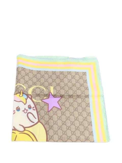 Gucci Pre-Owned x Bananya GG scarf Neutrals 704132