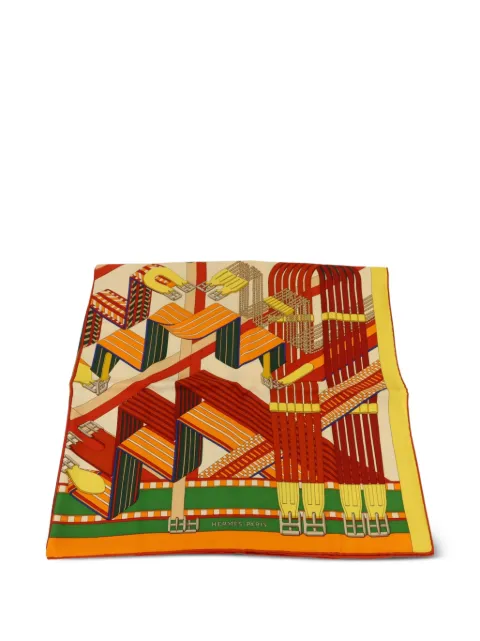 Hermès Pre-Owned Double Sangle scarf Red SCARF90X90
