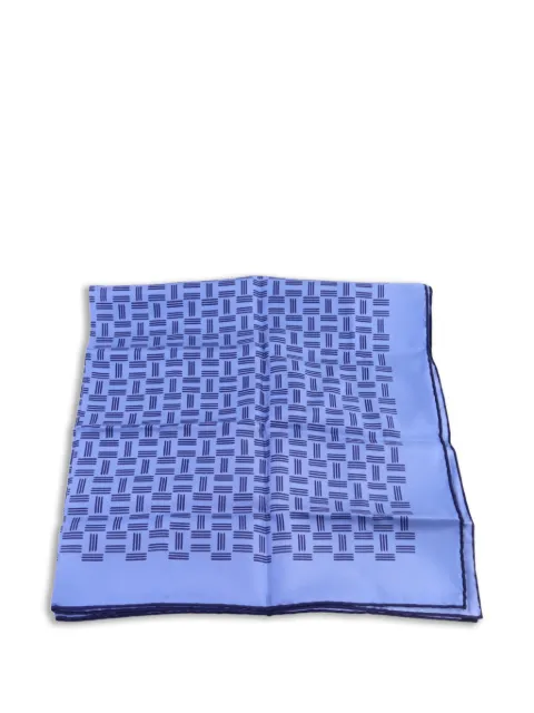 Hermès Pre-Owned geometric-print scarf Blue SCARF70X70