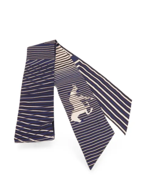 Hermès Pre-Owned silk scarf Blue MAXITWILY