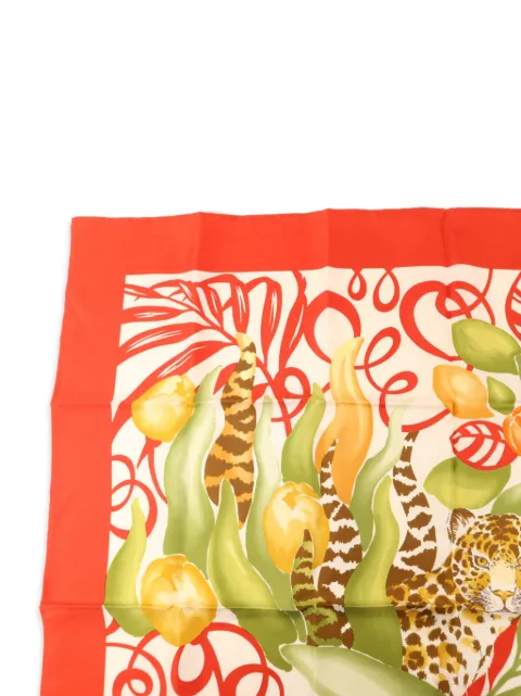 Ferragamo Pre-Owned floral-print scarf Red SCARF64X64