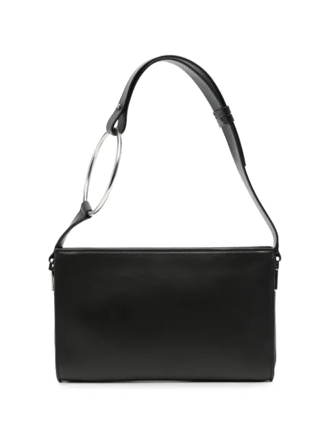 DONDUP ring-handle leather tote bag Black WB322DDPL0725D