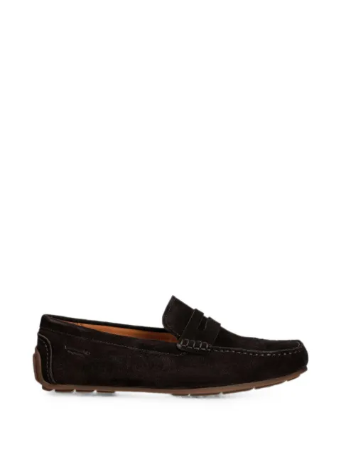 VAGABOND Lorenzo suede penny loafers Brown 618814031