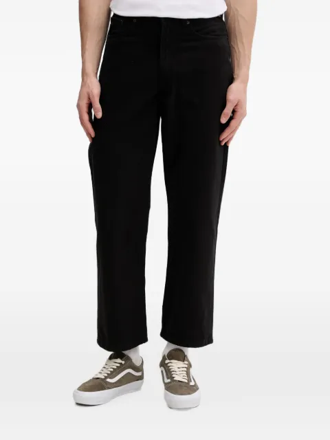 Vans logo-patch straight-leg jeans Black VN000PH6BLK1