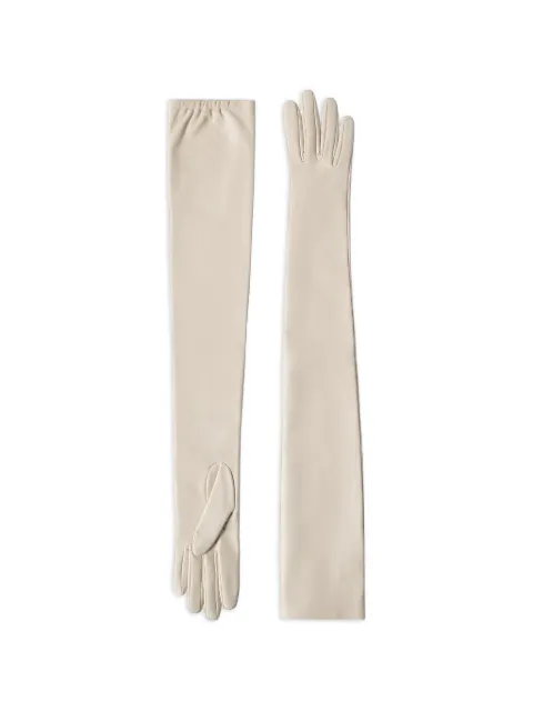 Brunello Cucinelli nappa leather long gloves White MPNGP9007C7872