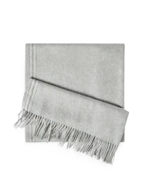 Brunello Cucinelli silk scarf with selvedge Grey MSC668AGCKL87