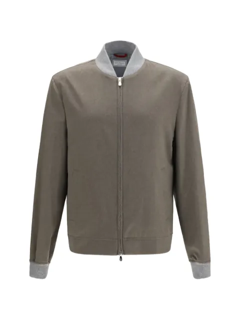 Brunello Cucinelli zip-fastening bomber jacket Brown MV4216550CMP27