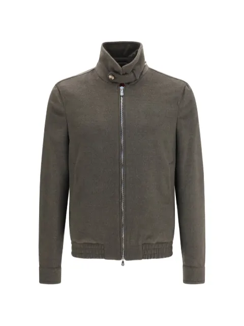 Brunello Cucinelli high-neck jacket Brown MV4676379C014