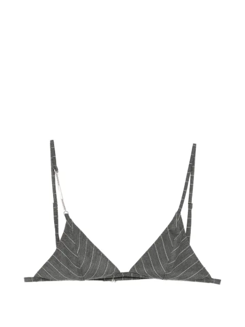 DONDUP pinstripe-pattern chain-link top Grey DC482DDES0080DXXX